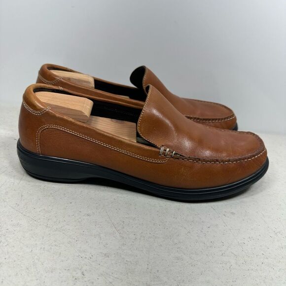 Cole Haan Mens Keating Venetian II Brown Leather Slip On Loafers C11403 Sz 12 - Picture 2 of 8